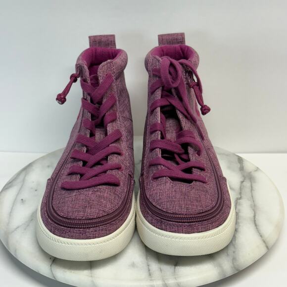 Billy High Top Shoes Woman's 6.5 Purple Zip Special Needs Comfort Zip Support - Picture 2 of 11